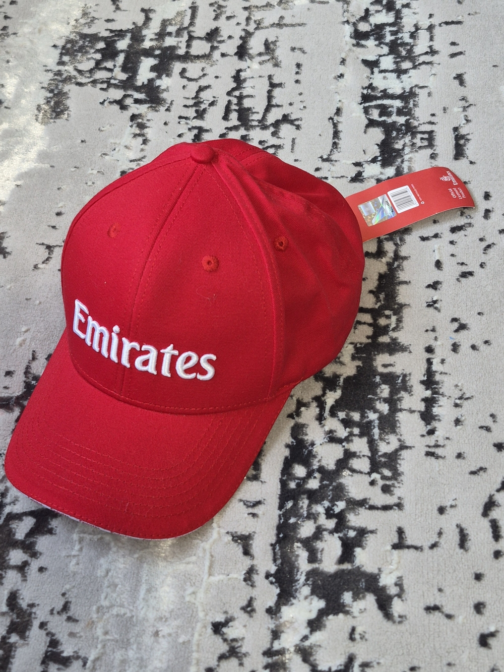 Fly Emirates Hat Cap Unisex Red Strapback Performance Embroidered NEW